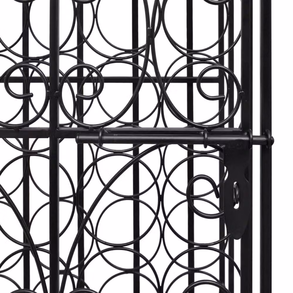 Berkfield Home Metal Wine Rack for 28 Bottles in Matt Black – 5