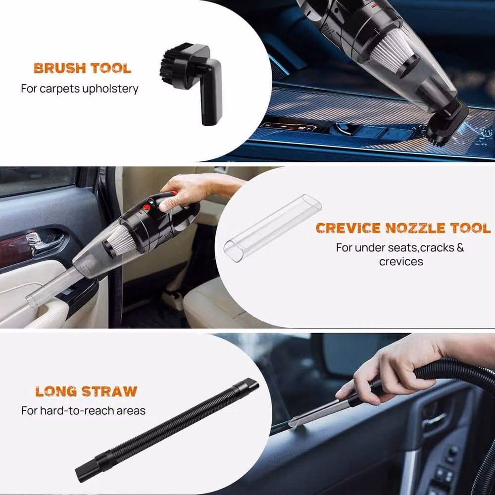 Kelvenix Cordless Rechargeable Handheld Vacuum Cleaner in Black for Car Use and Pet Hair – 4