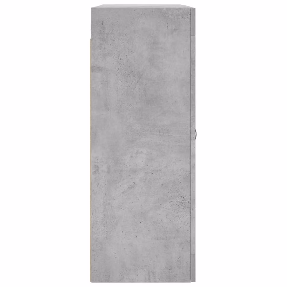 Berkfield Home Wall Mounted Cabinets Set of 2 in Grey with Glass Doors – 4