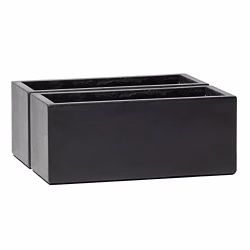 Primrose Dark Grey Terracotta Fibre Trough Planter Pot 80cm – 2