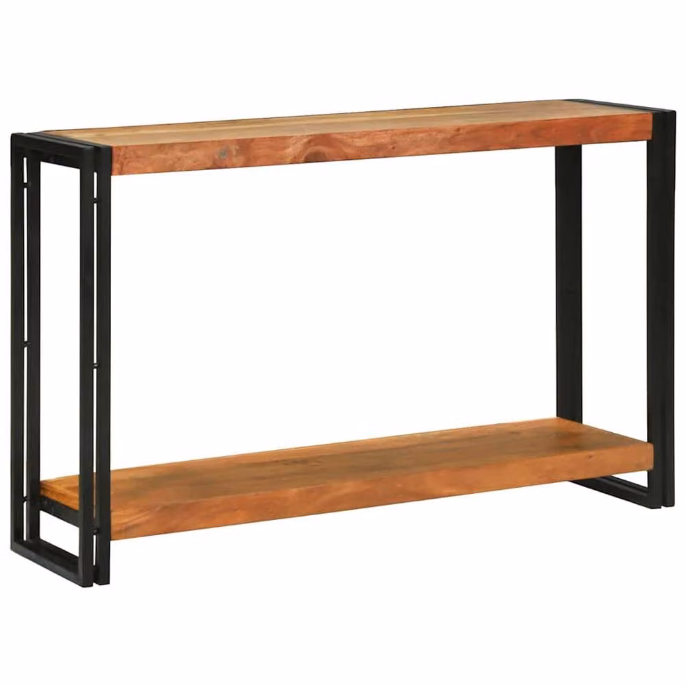 Berkfield Home Industrial Live Edge Console Table in Brown Solid Acacia Wood, W/D/H: 120 x 33 x 75 cm – 2