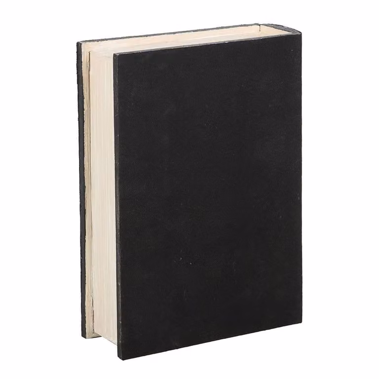 Something Different Library of Poisonous Plants Book Storage Box in Black, W: 21.0 cm, D: 15.5 cm, H: 5.0 cm