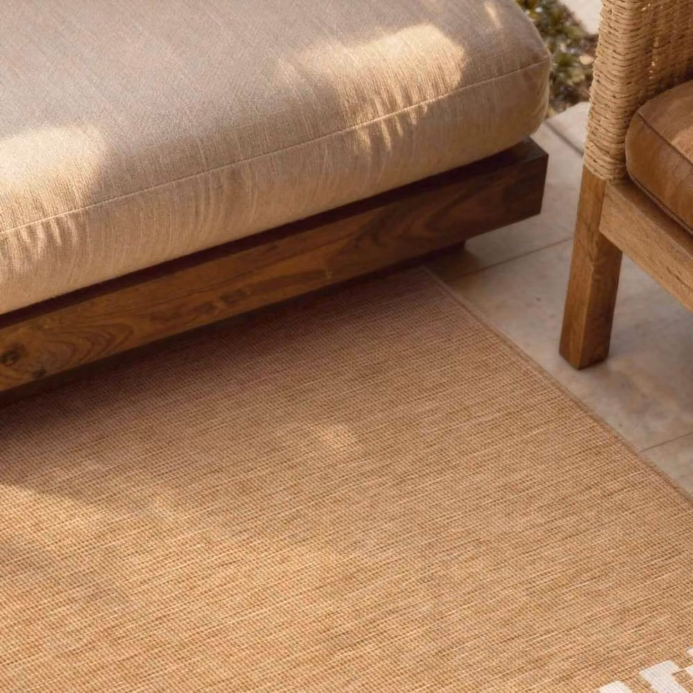Ted Baker Acacia Reversible Geometric Indoor and Outdoor Rug in Beige, W: 160 cm, L: 230 cm – 2
