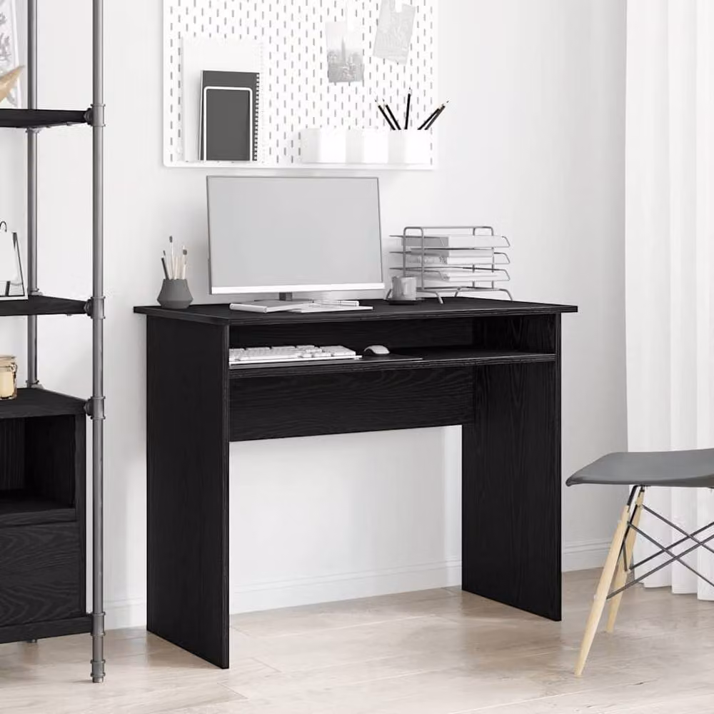 Berkfield Home Writing Desk in Black Oak, W/D/H: 90 x 50 x 74 cm – 2