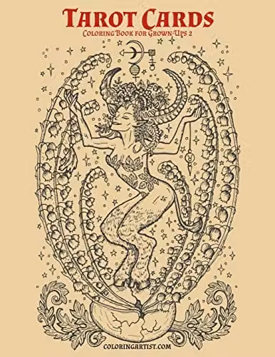 Tarot Cards Coloring Book for Grown-Ups 2 by Independently Published