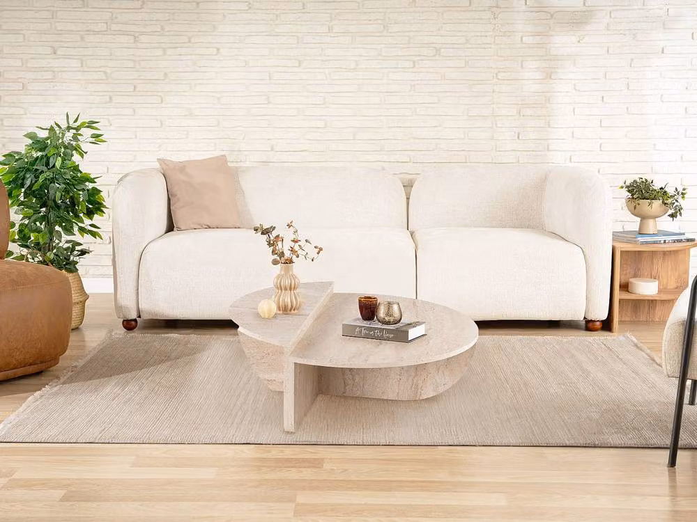 Calicosy Orion Set of 2 Nested Coffee Tables in Beige – 4