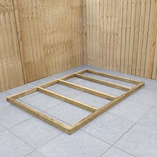 Forest Garden Brown Pressure Treated Wooden 4x3 Shed Base – 2