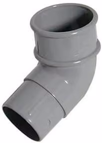 FloPlast Round Downpipe Offset Bend 112.5 Degree 68mm Grey