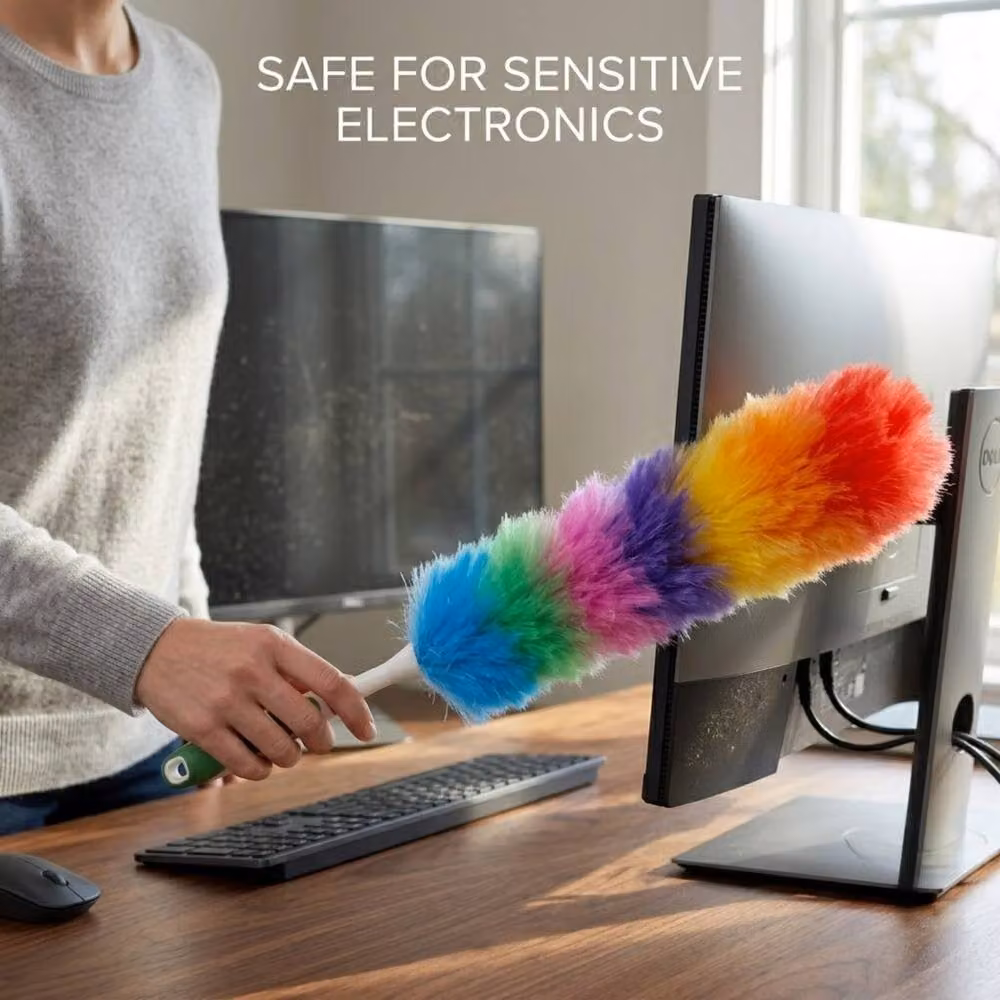 Bedsland Reusable Static Duster with Protective Cover in Multicolour – 5