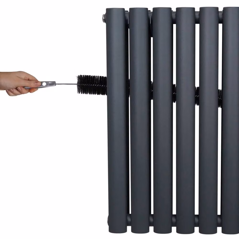 Monstershop Oval Column Radiator in Anthracite Grey, H: 180 cm, W: 36 cm – 5