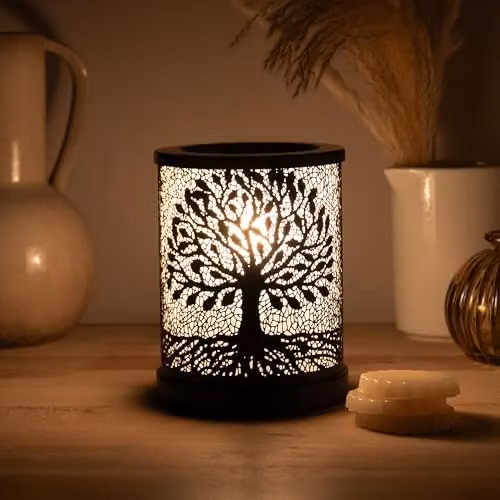 Lesser & Pavey Desire Aroma Trees Black Metal Tabletop Decor Lamp – 3