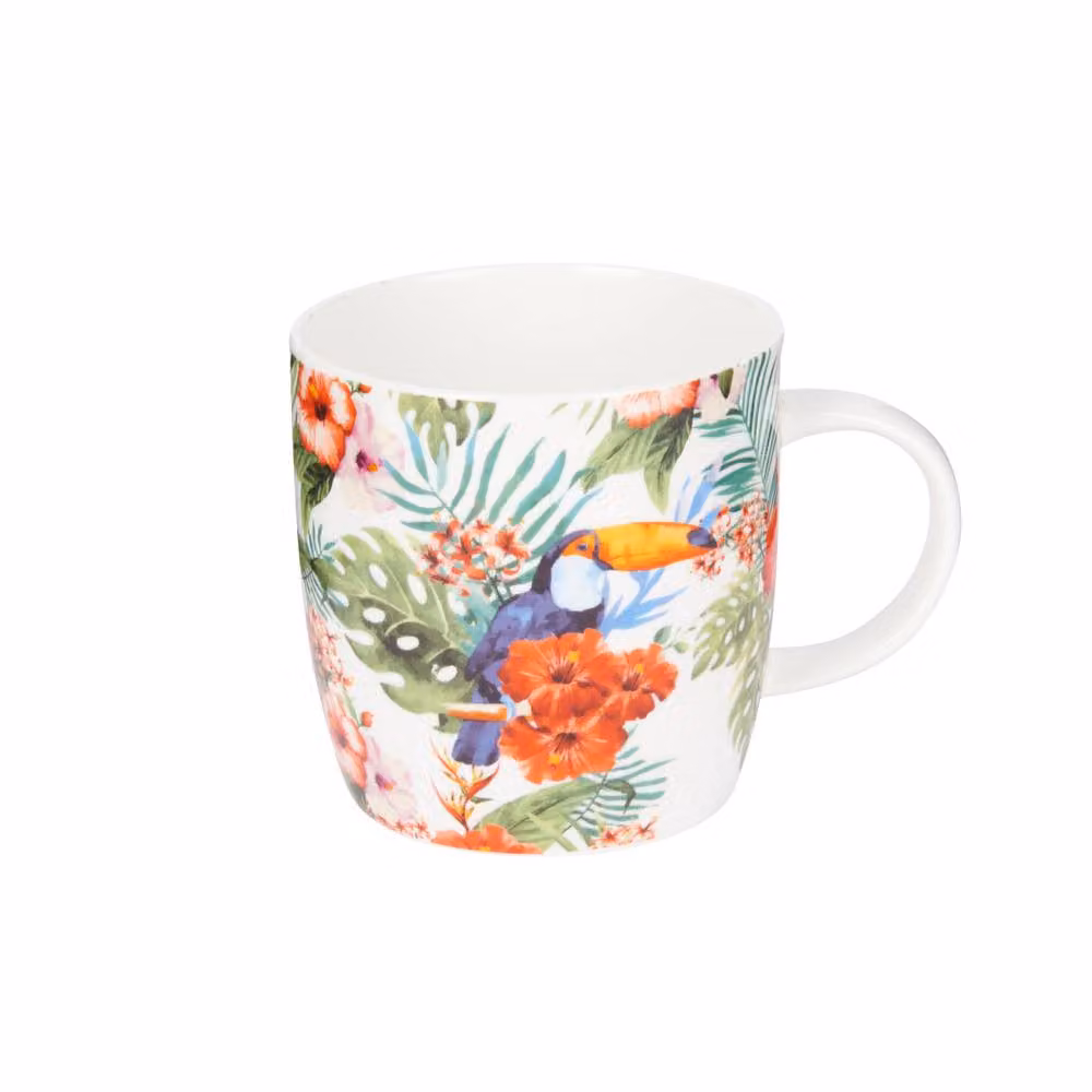 KitchenCraft Set of Four Multicolour Bone China Toucan Mugs – 2