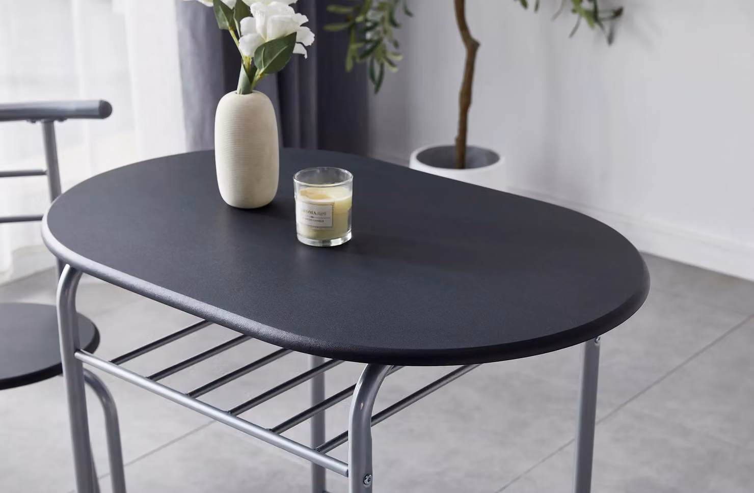 MCC Direct Barley Dining Table and Chairs Set in Black – 3