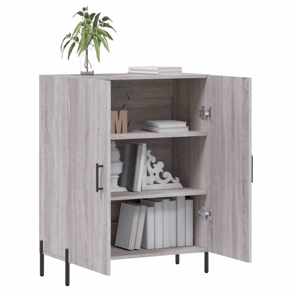 Berkfield Home Grey Sonoma Sideboard in Engineered Wood W/D/H: 69.5 x 34 x 90 cm – 3
