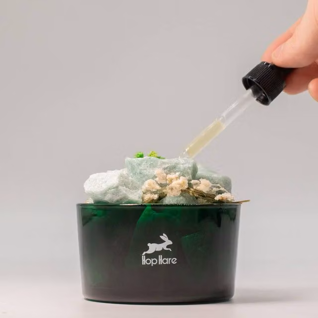 Serenityy Hop Hare Diffusing Crystals and Floral Set in Green – 1