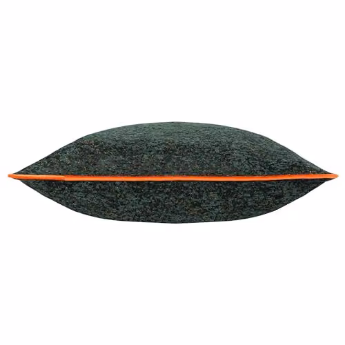 Paoletti Galaxy Chenille Piped Cushion in Green and Gold, W/D/H: 50 x 50 x 50 cm – 2