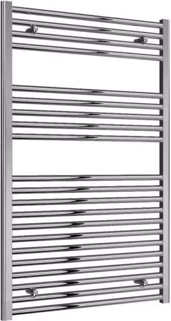 Bathroom Kingdom Diva Silver Straight Heated Towel Rail W: 120 cm, H: 75 cm – 3