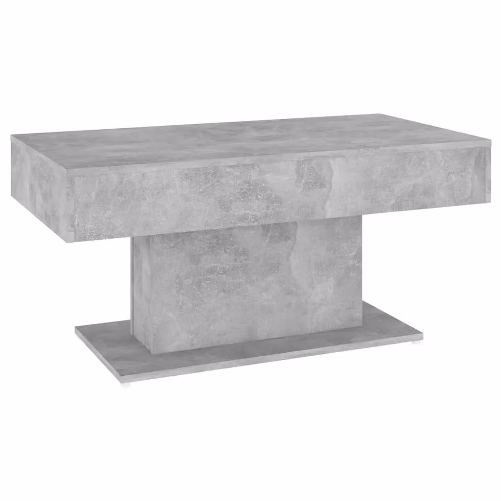 Berkfield Home Modern Rectangular Coffee Table in Concrete Grey, W: 96 cm, D: 50 cm, H: 45 cm – 2