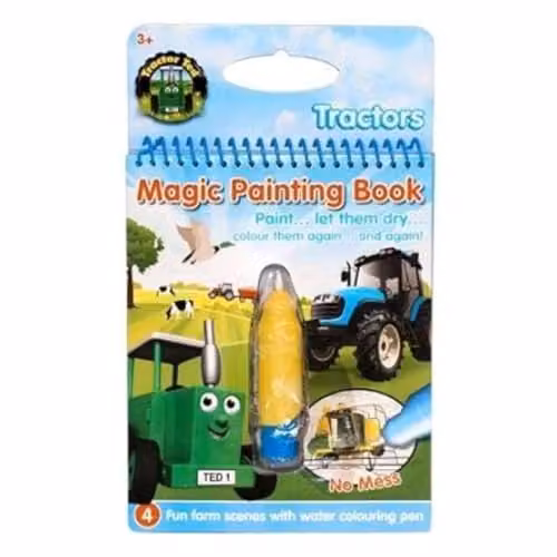 Tractor Ted Magic Painting Book Tractors Mess Free Reusable Multicolour Paper Book
