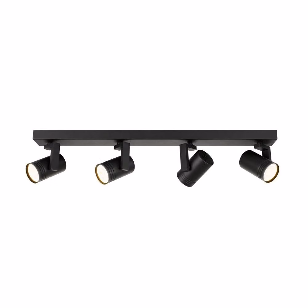 Netlighting Spiela Modern Black Ceiling Spotlight Bar with GU10 Fitting – 2