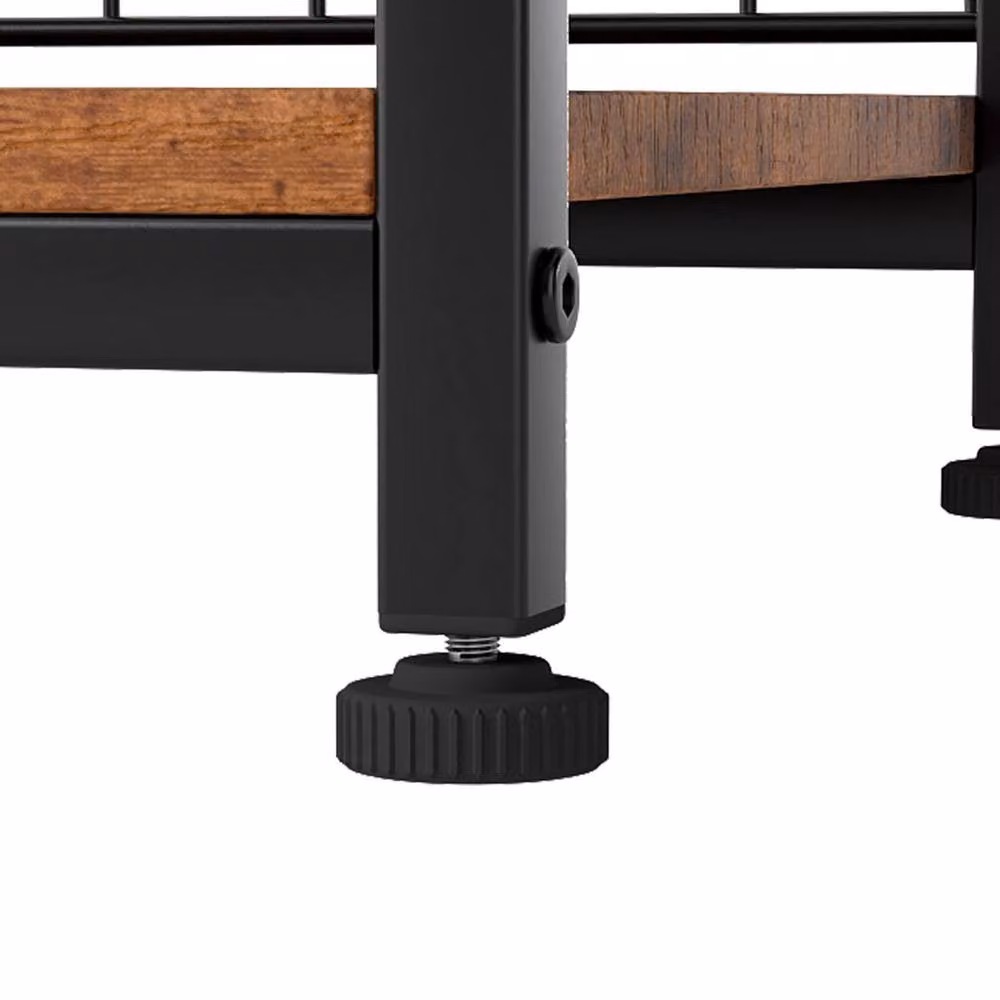 Levede 3-Tier Vintage Record Player Stand and Vinyl Storage Side Table in Brown and Black, W/D/H: 50 x 30 x 74 cm – 6