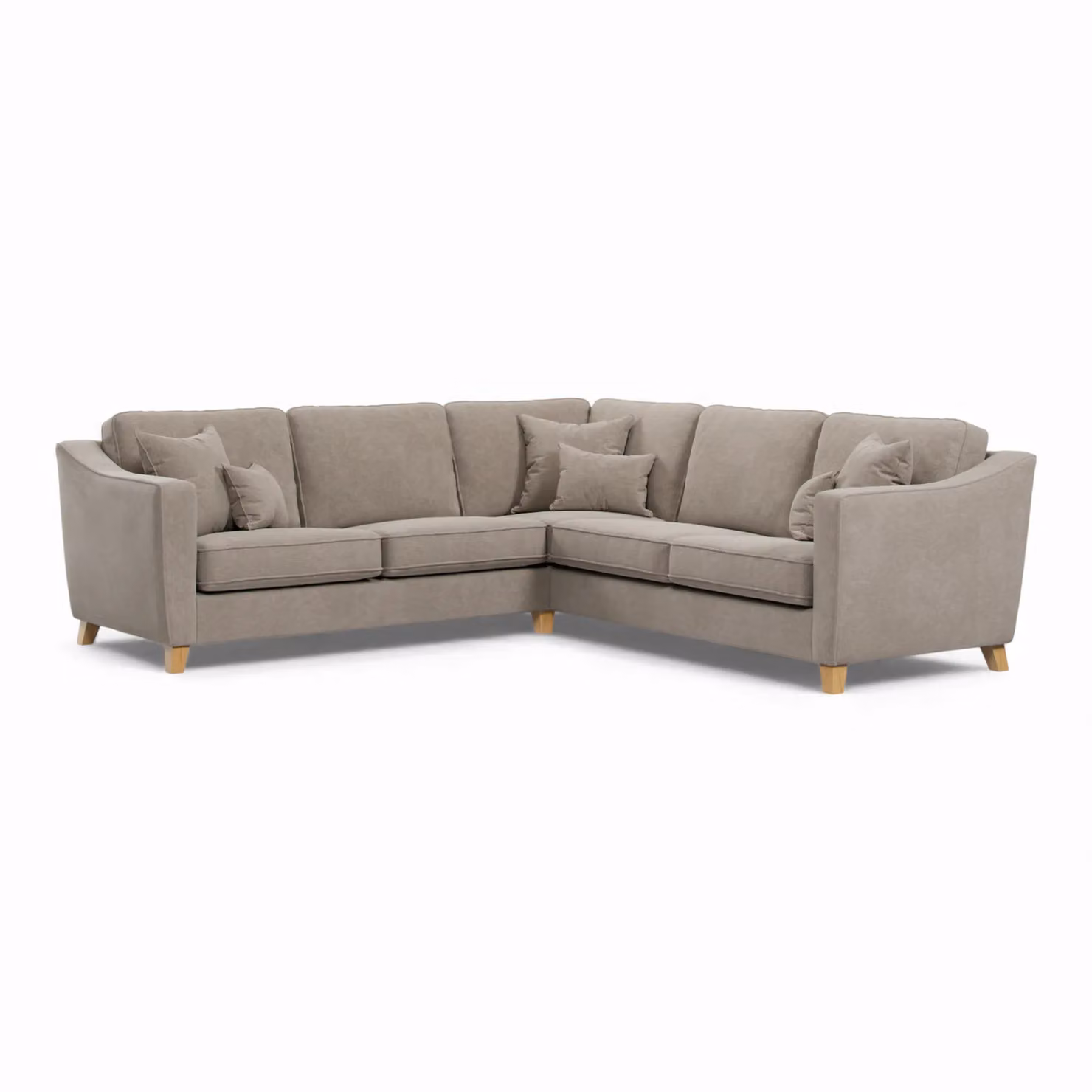 The Great Sofa Company Jackson Large Chenille Corner Sofa in Stone – 2