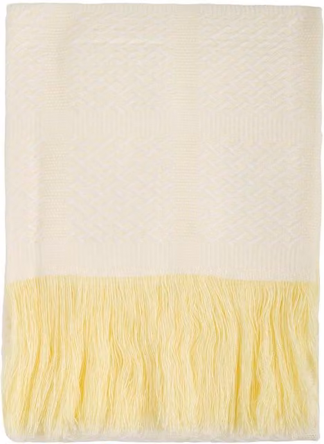 Junior Joy Zeo Check Baby Shawl Blanket in Yellow
