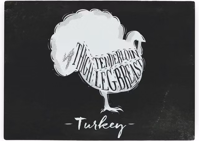 Purely Home Black Rectangular Textured Glass Turkey Diagram Worktop Protector and Large Chopping Board