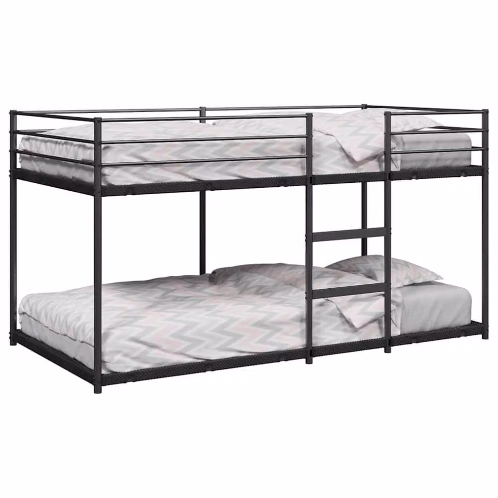 Berkfield Home Breathable Metal Bunk Bed in Black, W/D/H: 80 x 200 cm – 2