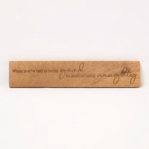 Homescapes Set of 4 Rustic Wood Sayings Plaque Wall Art in Beige and Brown, W: 5 cm, H: 26 cm – 2