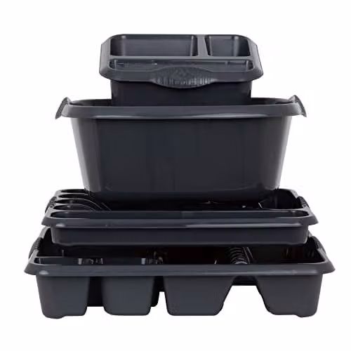 Wham Casa 4 Piece Plastic Kitchen Set in Blue or Black – 2