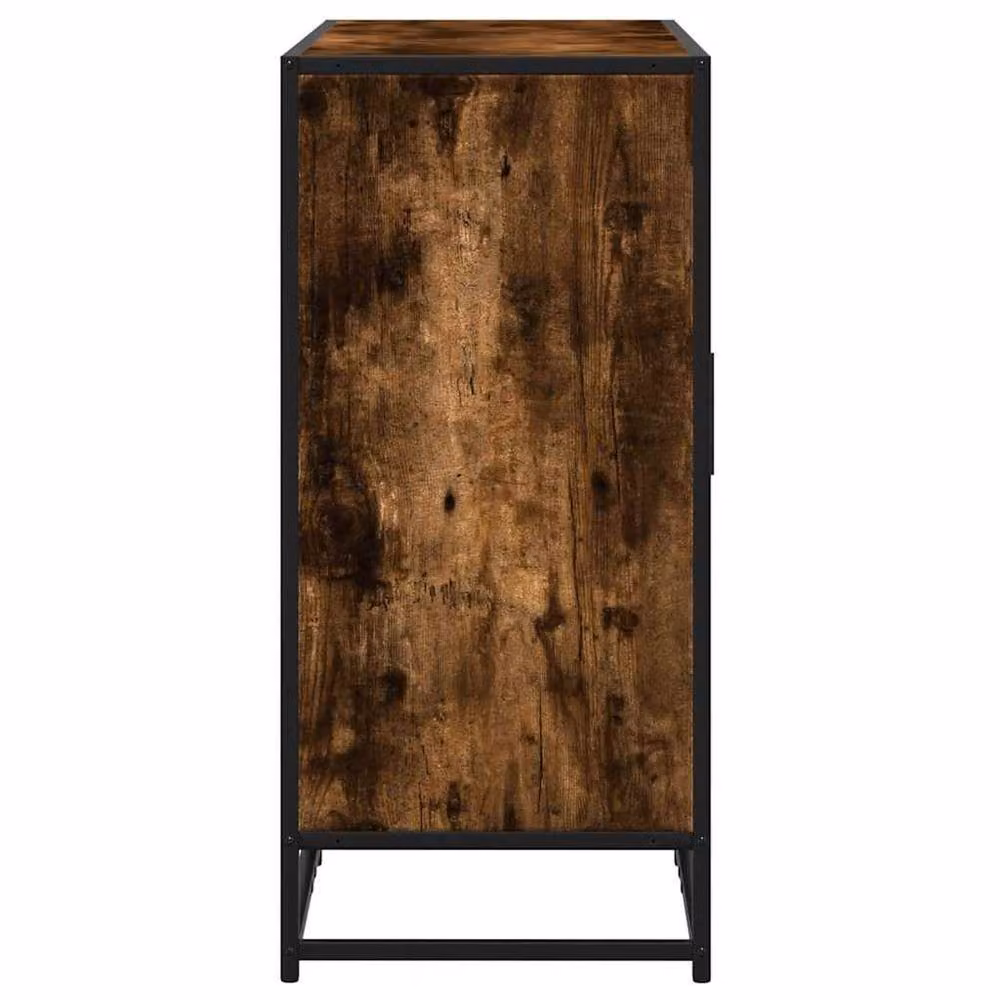 Berkfield Home Smoked Oak Sideboard in Brown, W/D/H: 92 x 35 x 76 cm – 3