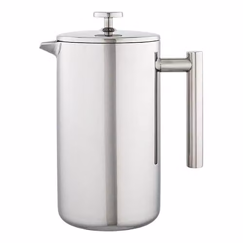 Stellar Double Walled Stainless Steel Cafetiere, 1.4 l, Silver – 1