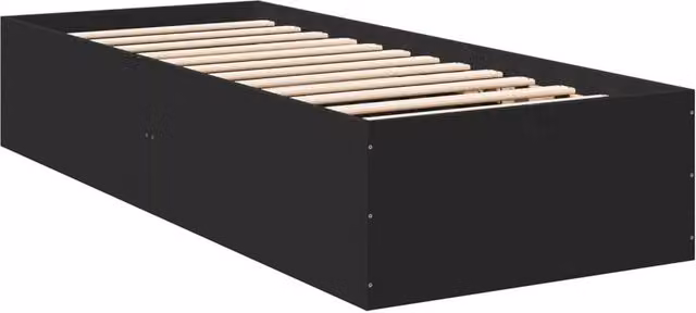 Berkfield Home Modern Single Bed Frame with Lift Up Base, Black, W/D/H: 90 x 190 cm – 1