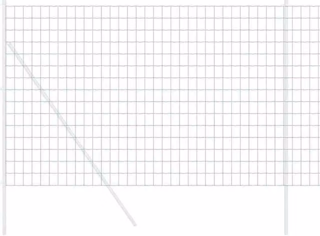 Berkfield Home Green Euro Fence PVC Coated Steel, W: 10 m, H: 1.5 m