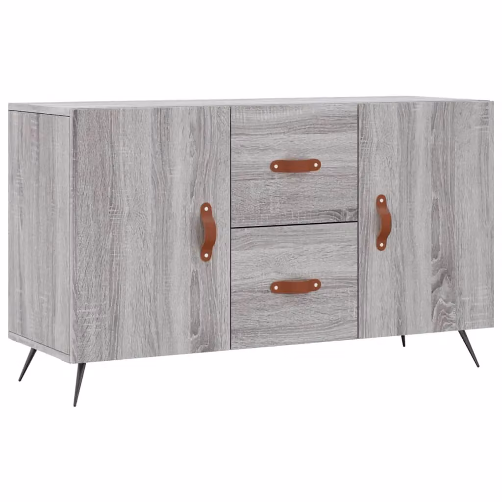 Berkfield Home Grey Sonoma Sideboard in Engineered Wood, W/D/H: 100 x 36 x 60 cm – 2