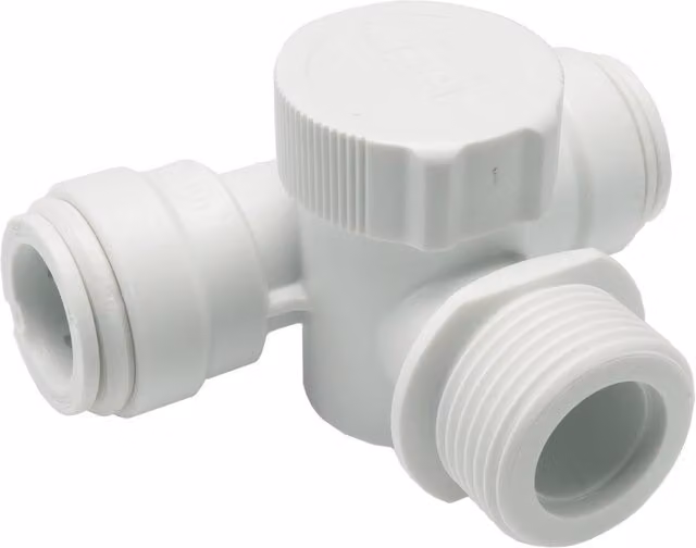 John Guest Speedfit Appliance Tee 15mm x 3/4 Grey (Pack of 2)