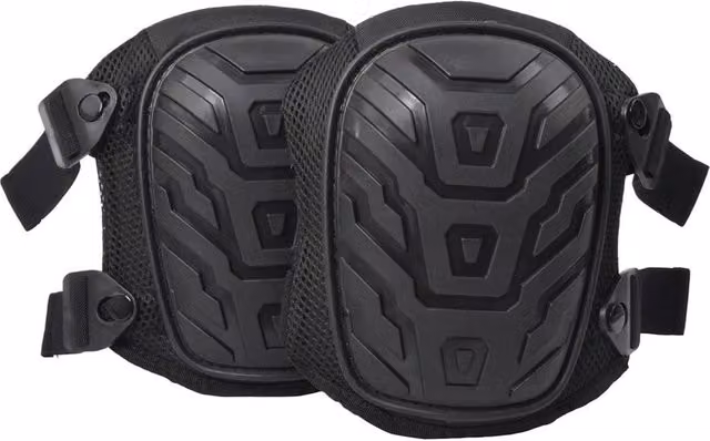 SPETLEK Heavy Duty Foam Knee Pads, 2-Piece Set, Black