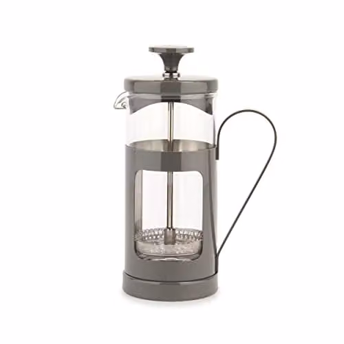 La Cafetiere Monaco Glass and Stainless Steel Cafetiere, Grey – 1