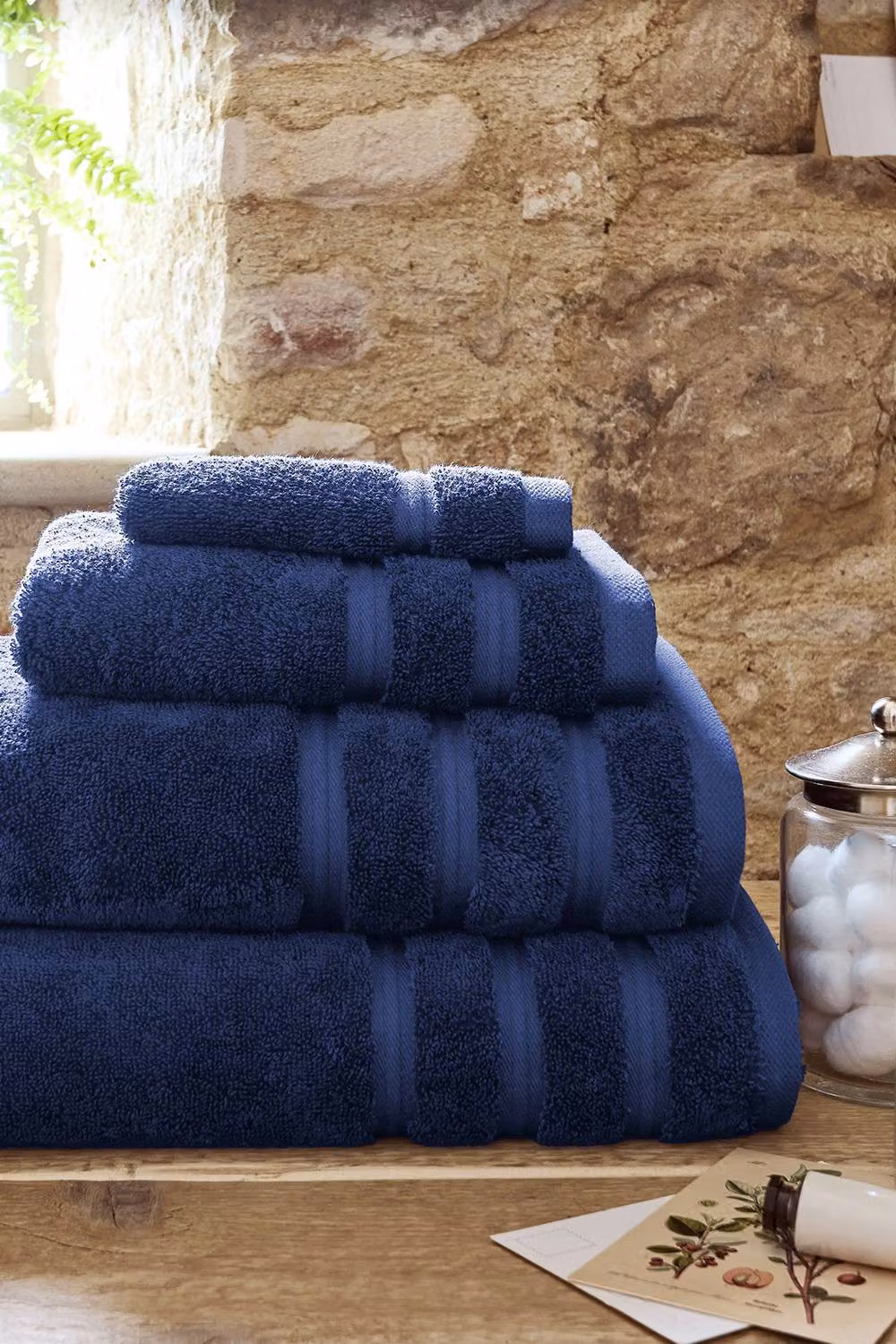 Christy Antalya Luxury Turkish Cotton Bath Towel Set, 2 Piece, Blue, W: 70 cm, L: 125 cm – 8