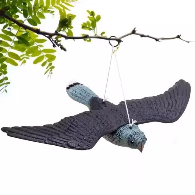 SPETLEK Flying Hawk Falcon Pest Repellent Deterrent Decoy in Grey, W/H: 100 x 15 cm – 1