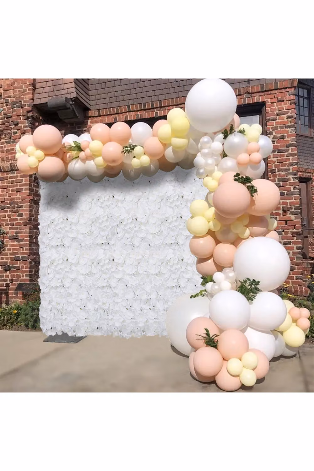 Living and Home White Hydrangea Simulation Decorative Floral Wall Background, W/H: 40 x 60 cm – 3