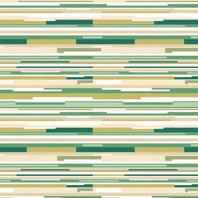 Hoopla Walls Modern Abstract Green Striped Landscape Wallpaper
