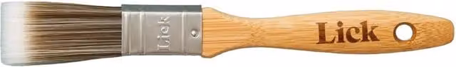 Lick Pro Bamboo Flat Paint Brush in Natural Wood