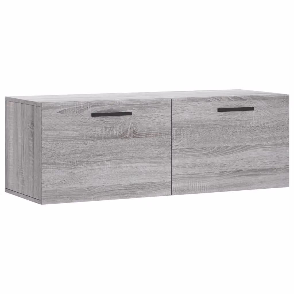 Berkfield Home Grey Sonoma Wall Cabinet, W: 100 cm, D: 36.5 cm, H: 35 cm – 2