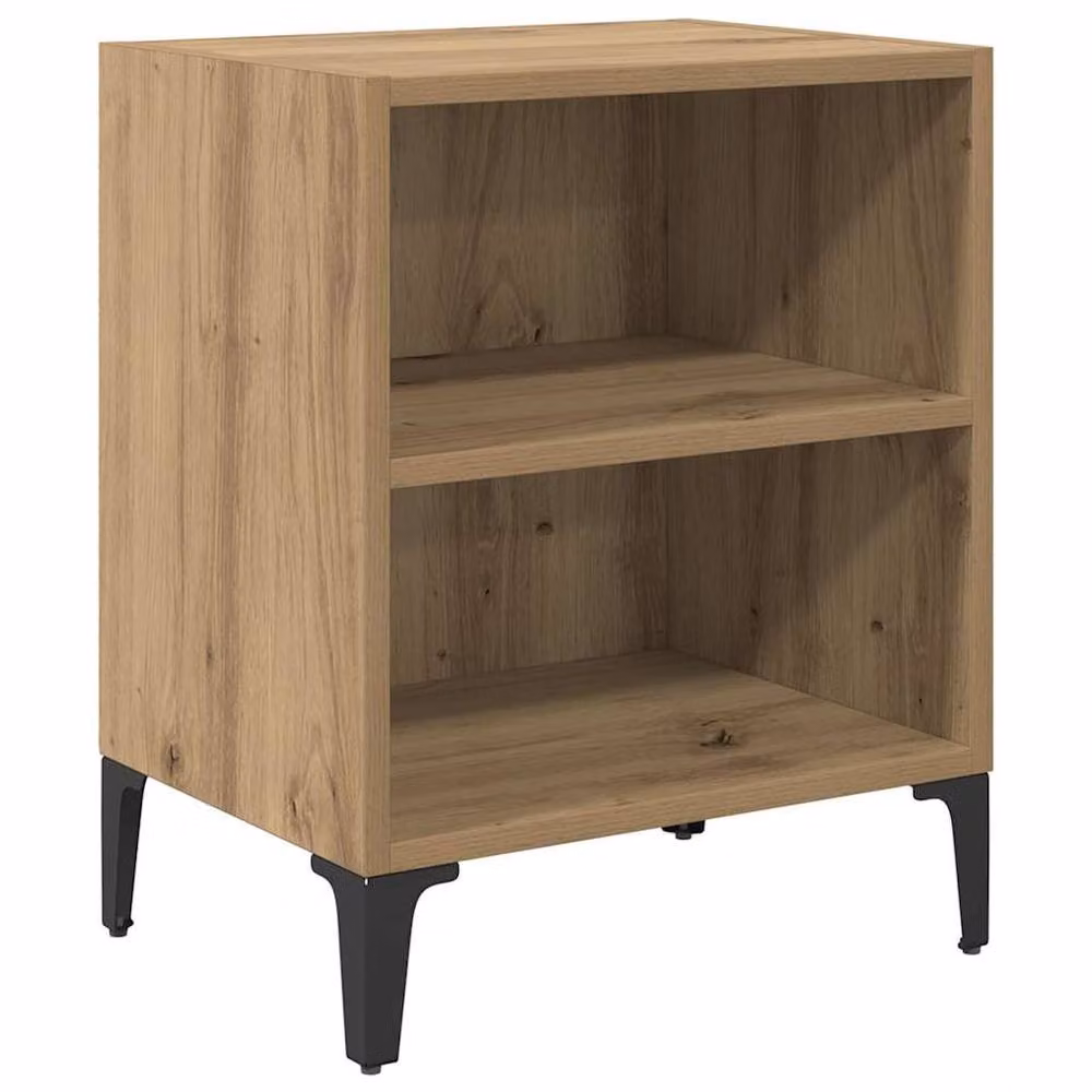 Berkfield Home Artisan Oak Bedside Cabinet in Brown, W/D/H: 40 x 30 x 50 cm – 3