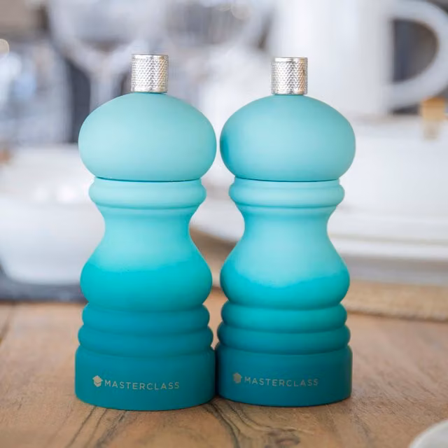 MasterClass Ceramic Manual Capstan Mill in Green Ombre and Turquoise, 12 cm