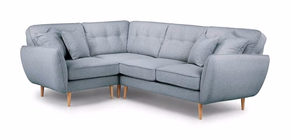 The Great Sofa Company Ailis L-Shape Corner Sofa in Blue Denim Fabric – 2
