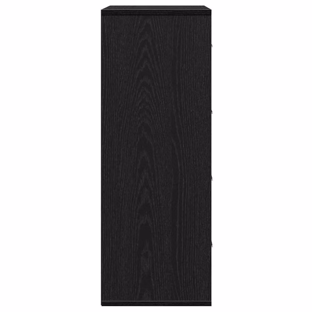 Berkfield Home Modern Sideboard with Drawer in Black Oak, W: 60 cm, D: 31 cm, H: 84 cm – 4
