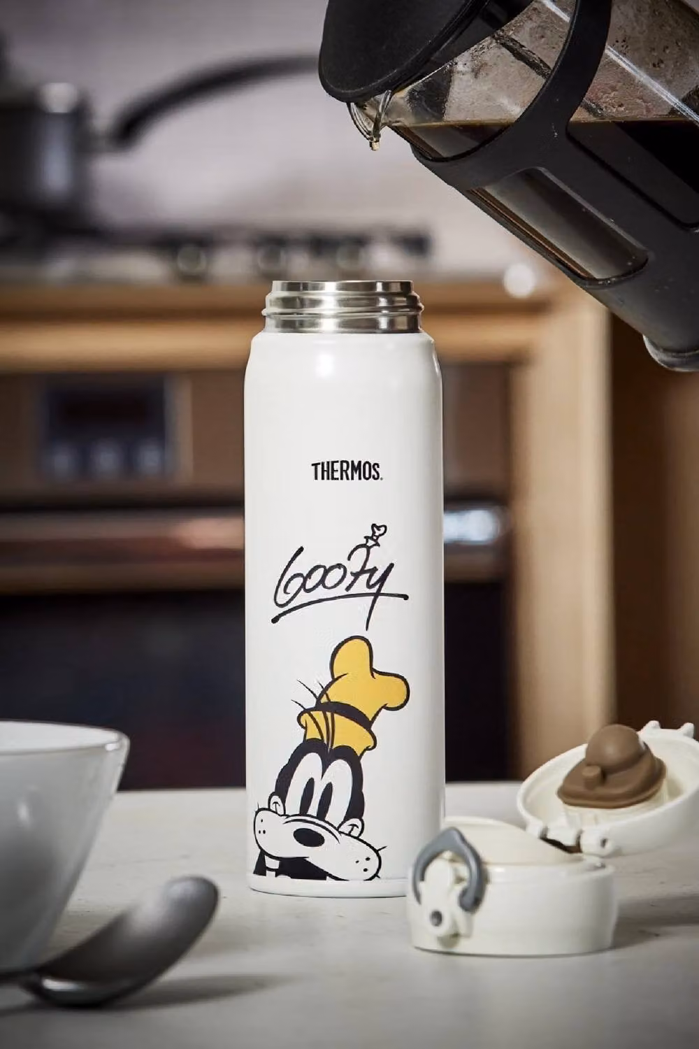 Thermos Disney Goofy Signature Direct Drink Flask, 470ml, Multicolour and White – 2